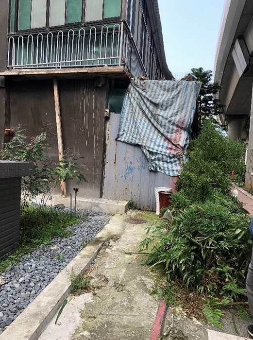 臺北市捷運土地遭違建物占用一隅