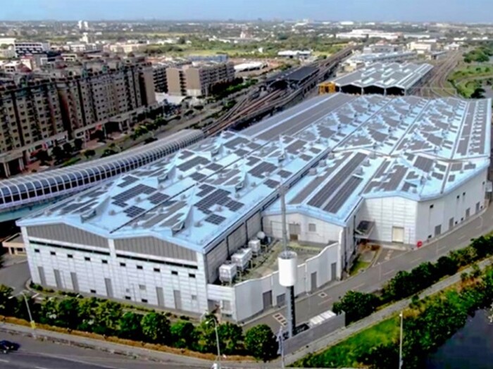 桃園捷運青埔機廠太陽能光電系統場域