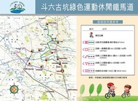 雲林縣斗六古坑綠色運動休閒鐵馬道路線圖