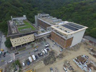 臺北市殯葬管理處第二殯儀館二期整建工程空拍圖
