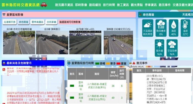 雲林縣即時交通資訊網即時影像及視覺化服務