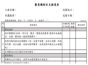 高雄市審查機制自主檢查表