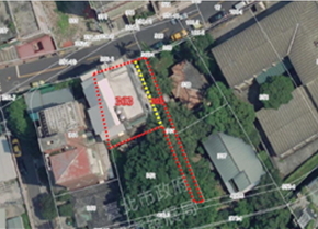 新北市公共建設用地基金出租之部分市有不動產位置空照圖