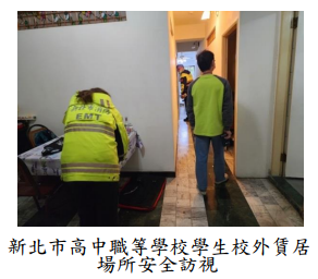 新北市高中職等學校學生校外賃居場所安全訪視