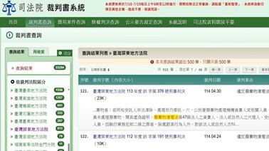 司法院裁判書系統