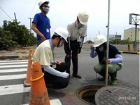 臺南市雨水下水道開孔檢查
