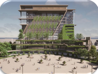嘉義市市政中心北棟大樓建築規劃示意