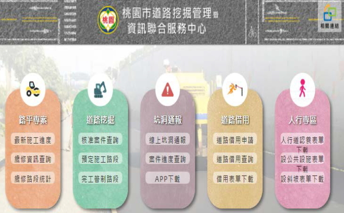 桃園市道路挖掘管理暨資訊聯合服務中心