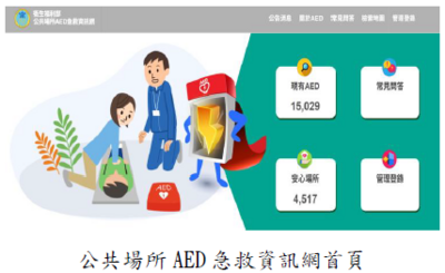 南投縣部分公共場所尚未設置AED，審計機關促請改善，已輔導增設，共同營造安全之公共環境圖片