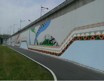 臺北市美堤河濱公園自行車道