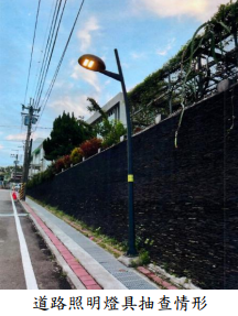 道路照明燈具抽查情形
