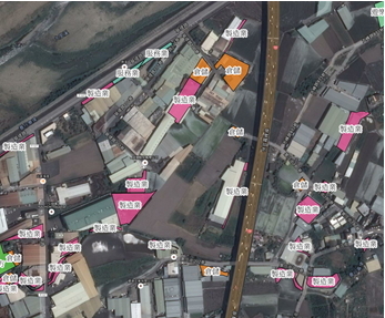 臺中市非作農業使用之農業用地局部圖