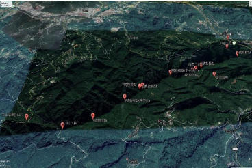 新北市石碇區筆架連峰登山步道可通訊點標示牌設置圖