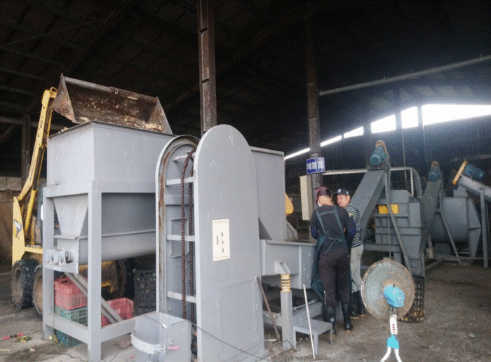 苑裡鎮廚餘破碎脫水設備與肥料篩選機