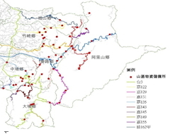 嘉義縣山區物資儲備所之位置及路線圖