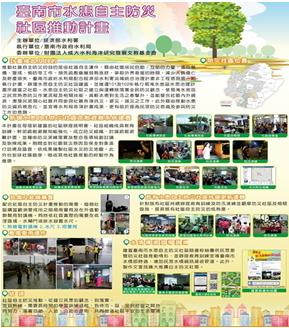 臺南市水患自主防災社區推動計畫海報