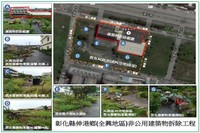 彰化縣伸港(全興地區)區段徵收開發完成後被占用土地地上物拆除前概況