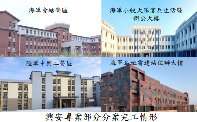 興安專案部分分案完工情形