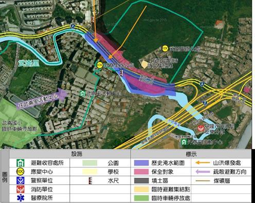 基隆市武崙里水患自主防災社區疏散避難圖