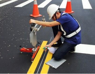 臺中市路平專案提升標線抗滑係數