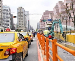 臺北市道路挖掘施工情形