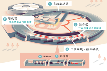 臺灣光子源結構示意