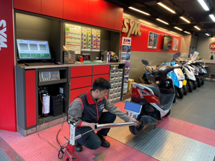 宜蘭縣機車排氣檢驗站定檢作業