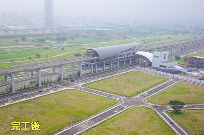 新北市二重疏洪道兩側附近地區市地重劃開發案完工圖
