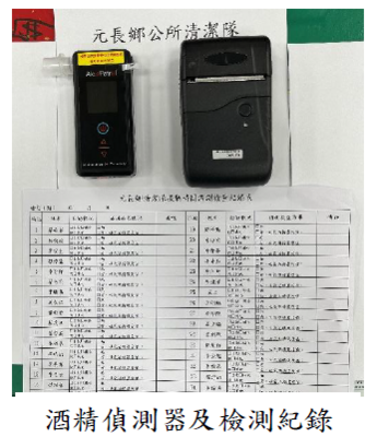 酒精偵測器及檢測紀錄