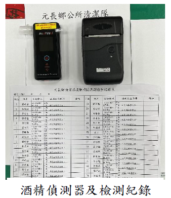 酒精偵測器及檢測紀錄