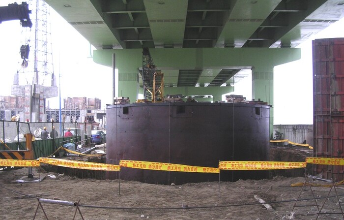 八連～北資161KV地下輸電線路推管工程工作井施工