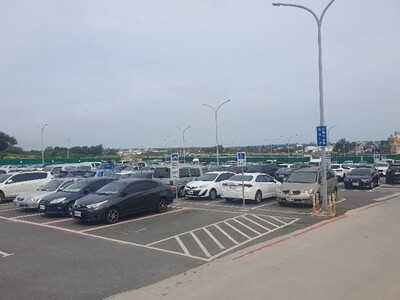 縣政府第二停車場闢建後使用情形