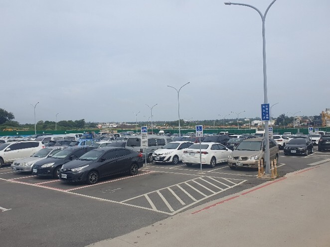 縣政府第二停車場闢建後使用情形