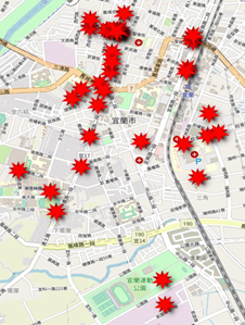 宜蘭市違規停車熱區