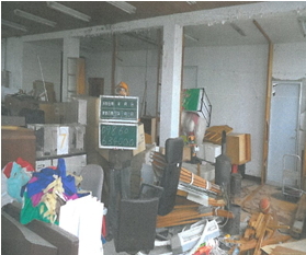 臺北市違章建築拆除現場