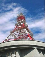 圓山微波站廣播鐵塔竣工照片