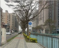 新竹縣竹北市勝利七街自行車道