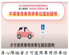 身心障礙者才可使用專用停車位