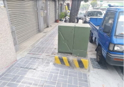 臺中市黎明路二段變電箱體已移置改善