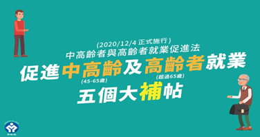 中高齡者及高齡者就業促進法自109,12,4日施行