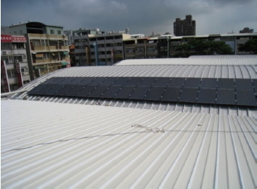 武廟市場屋頂之太陽能光電設備現況