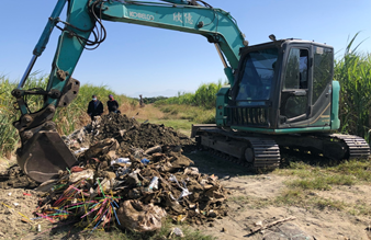 馬光農場土地掩埋廢棄物開挖情形