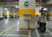 臺南市大樓社區機車充電站