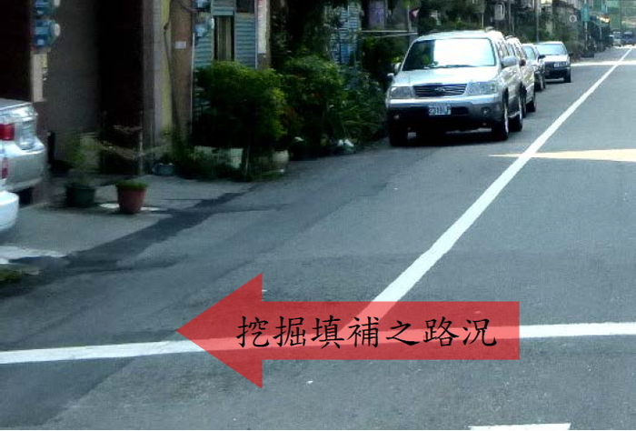 彰化縣田中鎮道路挖掘填補情形