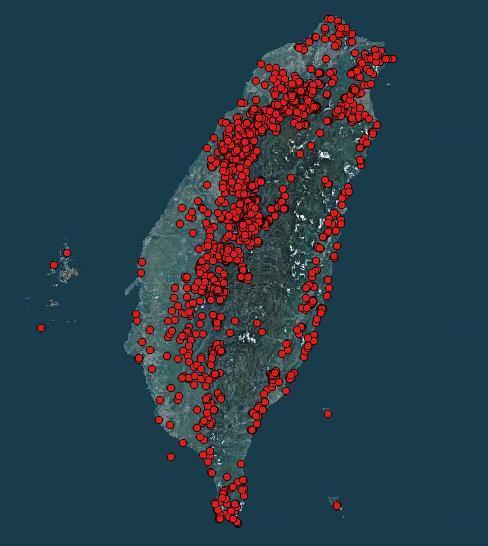 Campsites Around Taiwan