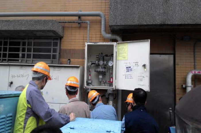 新北市天然氣管線定期檢查情形