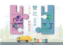 雙北市垃圾袋互收情形圖