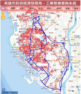 高雄市工業管線查詢系統