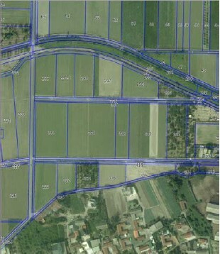 臺南市佳里農地重劃區空照圖