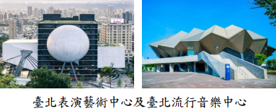 臺北表演藝術中心及臺北流行音樂中心